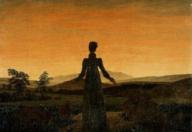 Caspar David Friedrich Woman before the Rising Sun
